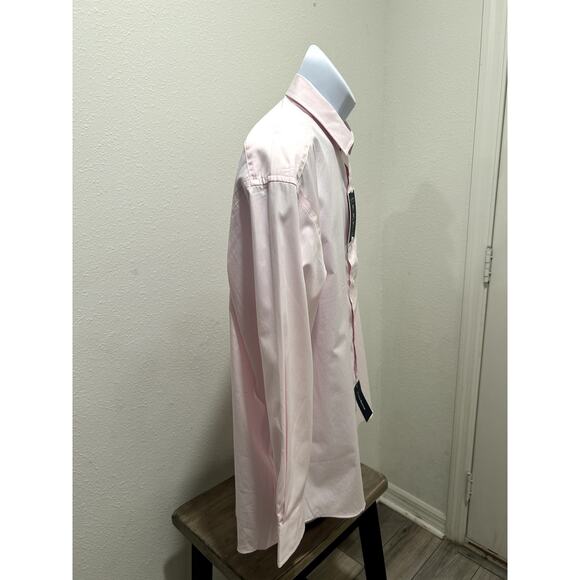 Club Room Mens Regular Fit Performance Shirt Size 17 (32/33) Stretch 100% Cotton - Picture 3 of 8